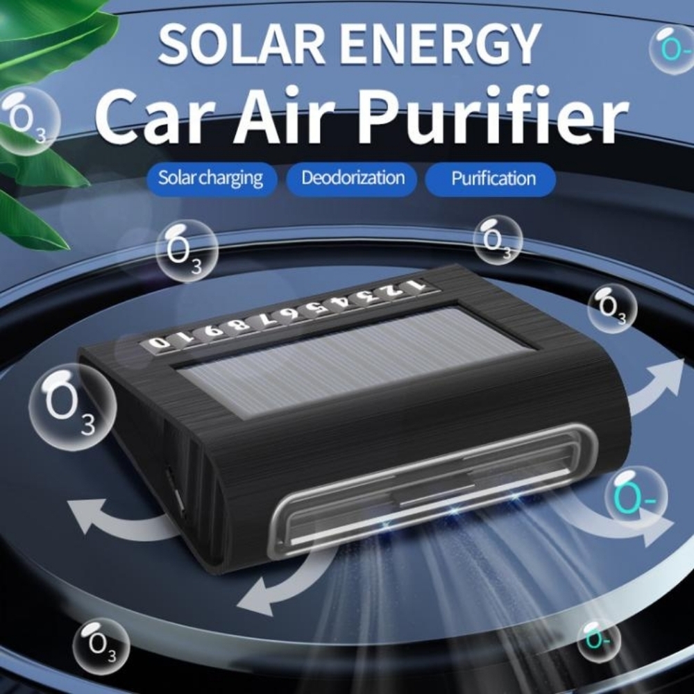 SOLAR AIR PURIFIER - NEW // Car Home Air Filter Clean Smart